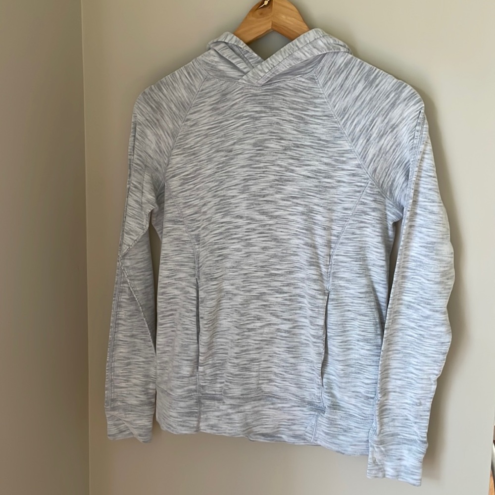 lululemon athletica light grey hoodie- size 4
